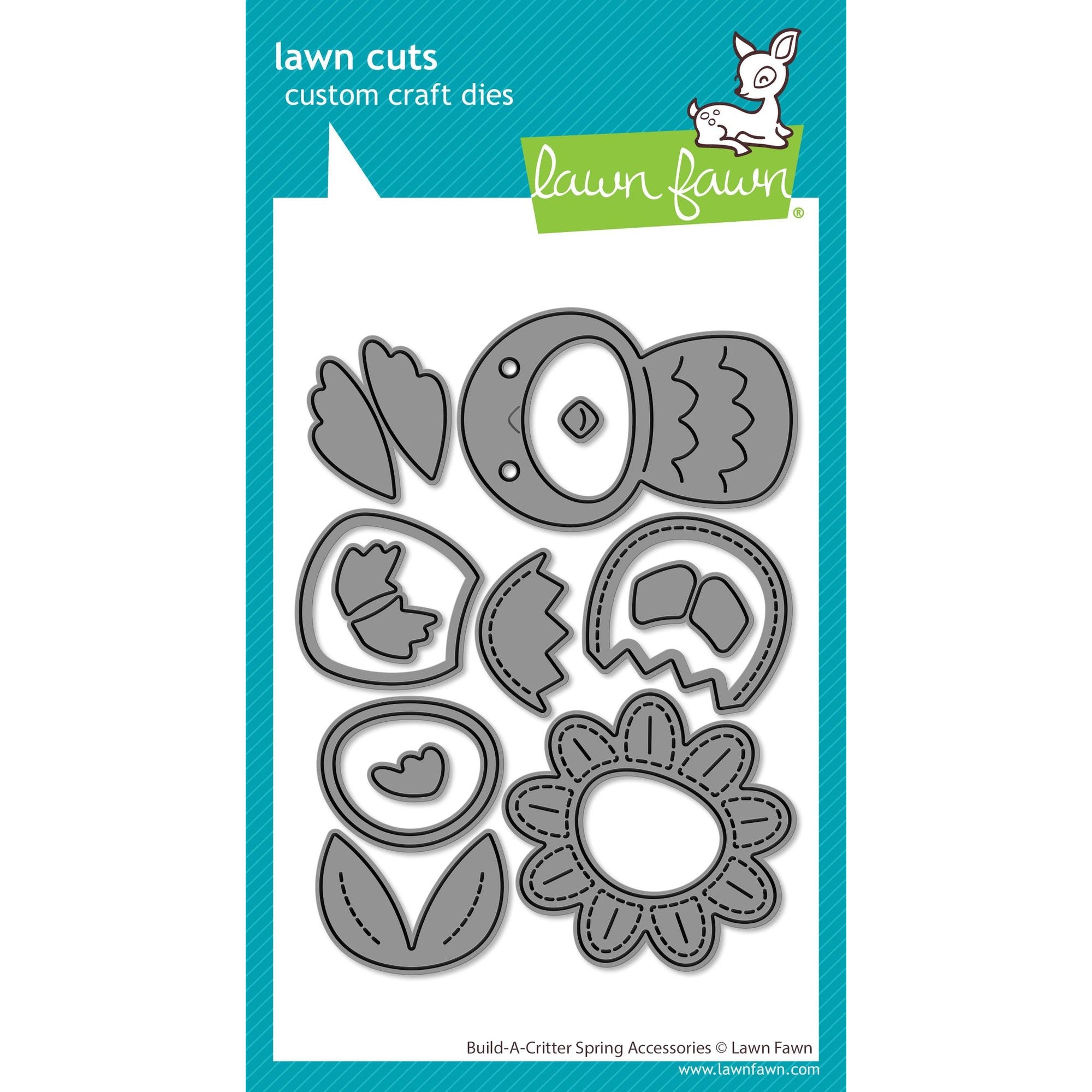 Lawn Fawn Build-A-Critter Spring Accessories Dies lf4045