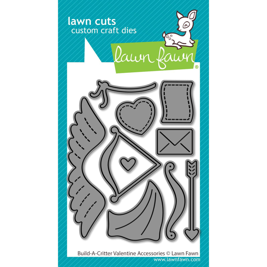 Lawn Fawn Build-A-Critter Valentine Accessories Dies lf3957