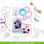 Lawn Fawn Build-A-Drink Bubble Tea Add-On Dies lf3803 par tea | color-code:alt1