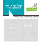 Lawn Fawn Cake It Easy Add-On Coloring Stencils lf3775