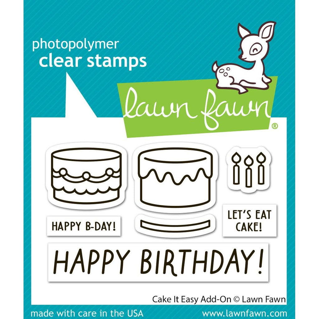 Lawn Fawn Cake It Easy Add-On Stamps lf3773