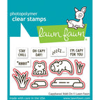 Lawn Fawn Capybaras! Add-On Dies lf3768 stamp outlines