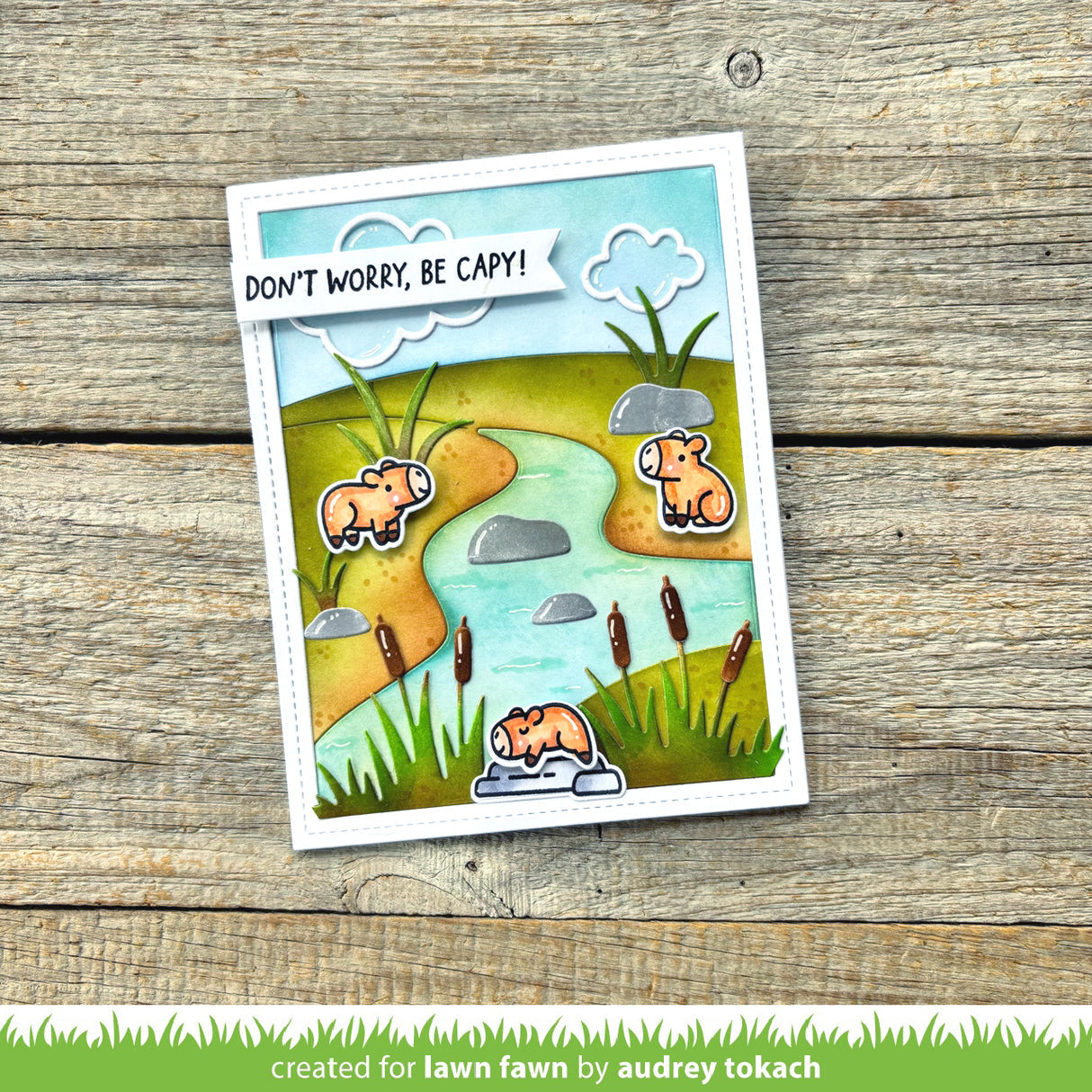 Lawn Fawn Capybaras! Add-On Stamps and Dies don't worry