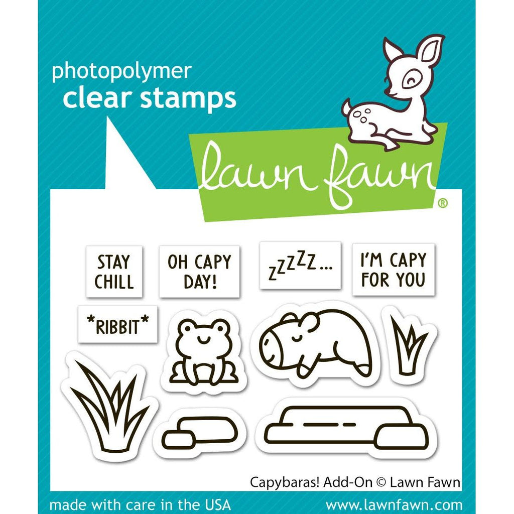 Lawn Fawn Capybaras! Add-On Stamps lf3767