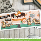 Lawn Fawn Capybaras! Stamps lf3764 Birthday Cake