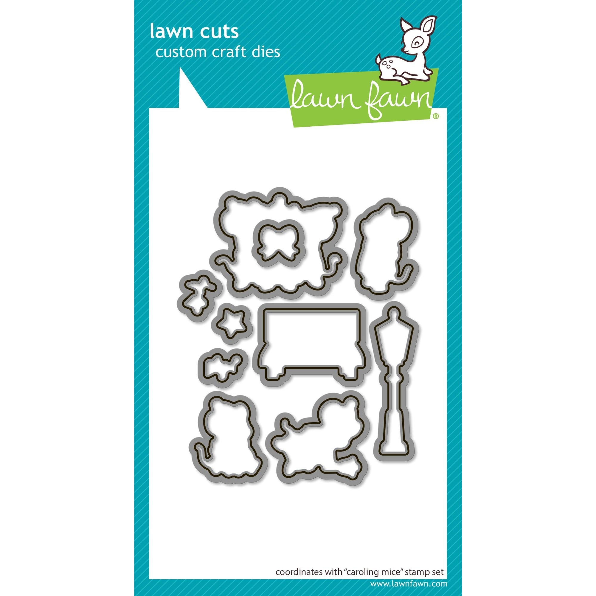 Lawn Fawn Caroling Mice Dies lf3894