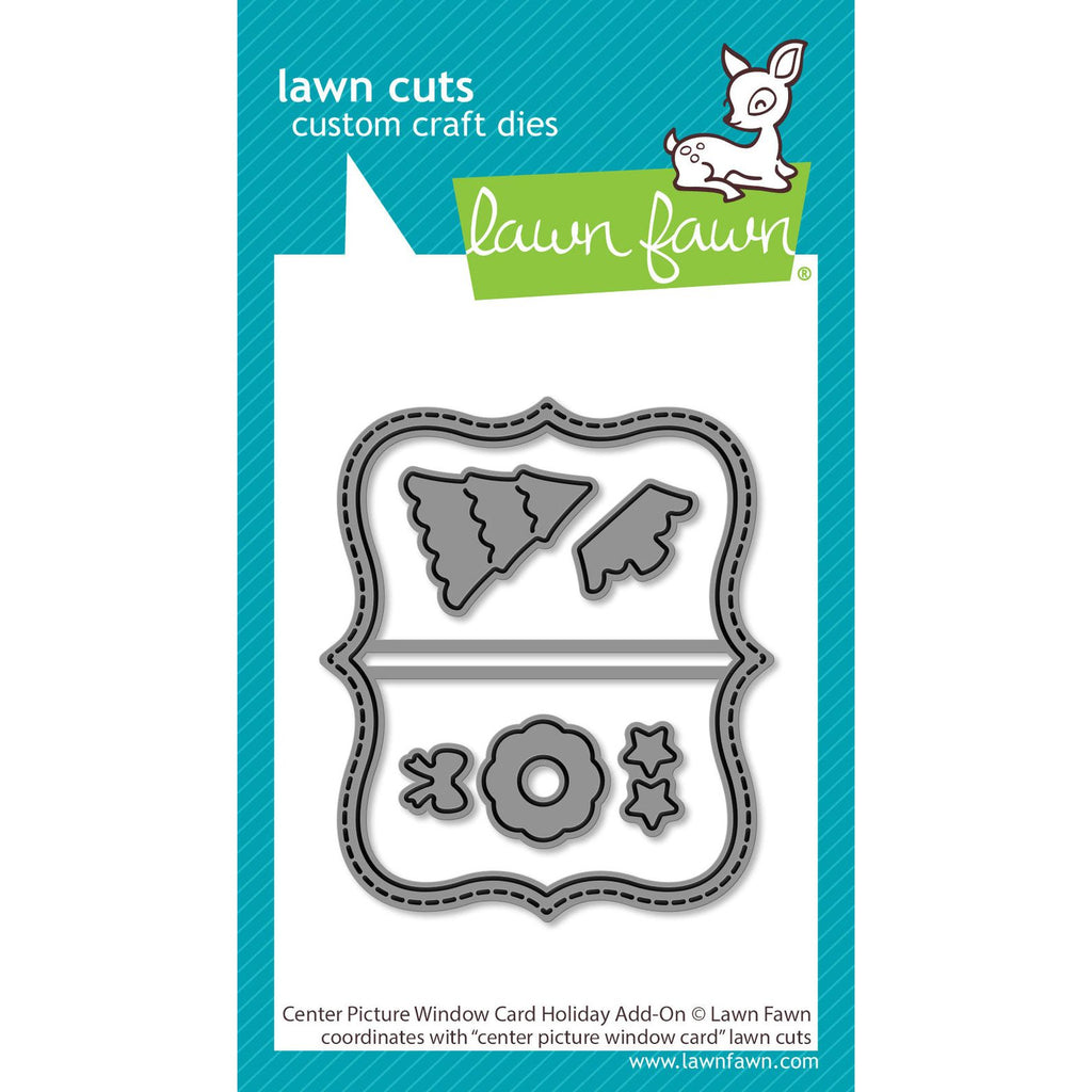 Lawn Fawn Center Picture Window Card Holiday Add-On Dies lf3918
