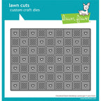Lawn Fawn Checkered Hearts Backdrop: Landscape Die lf3963