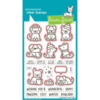 Lawn Fawn Cozy Dogs Dies lf4251 red lines to indicate stamps