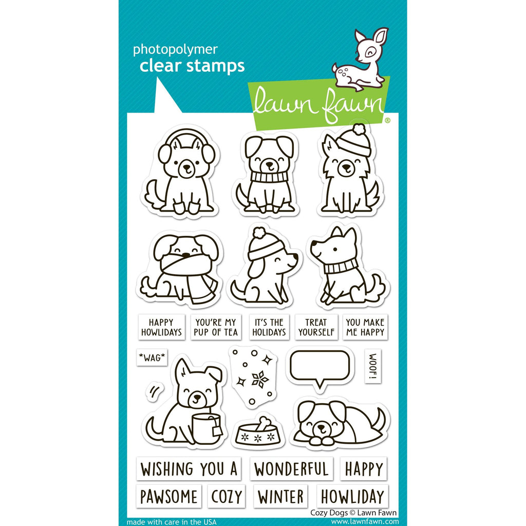 Lawn Fawn Cozy Dogs Stamps lf4250