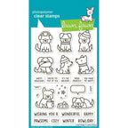 Lawn Fawn Cozy Dogs Stamps lf4250