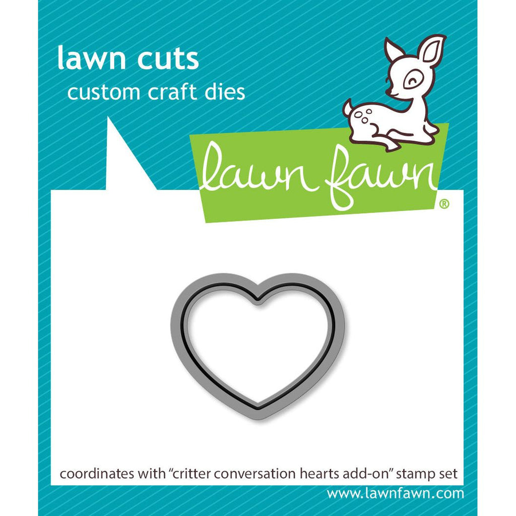 Lawn Fawn Critter Conversation Hearts Add-On Die lf3952