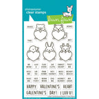 Lawn Fawn Critter Conversation Hearts Stamps lf3948