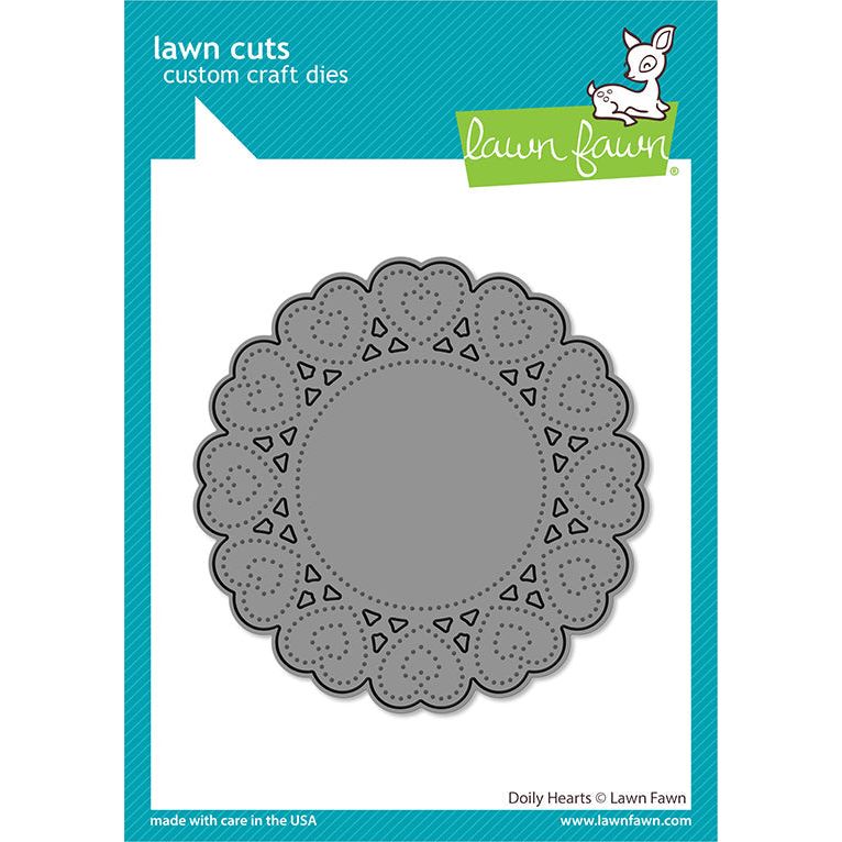 Lawn Fawn Doily Hearts Dies lf3612