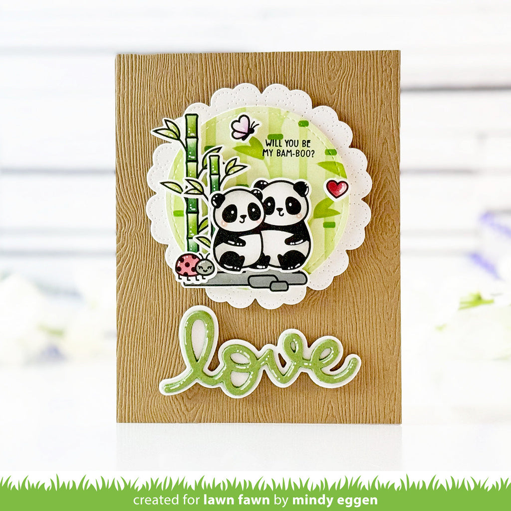 Lawn Fawn Doily Hearts Dies lf3612 love
