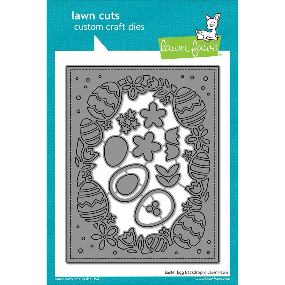 Lawn Fawn Easter Egg Backdrop Dies lf3687