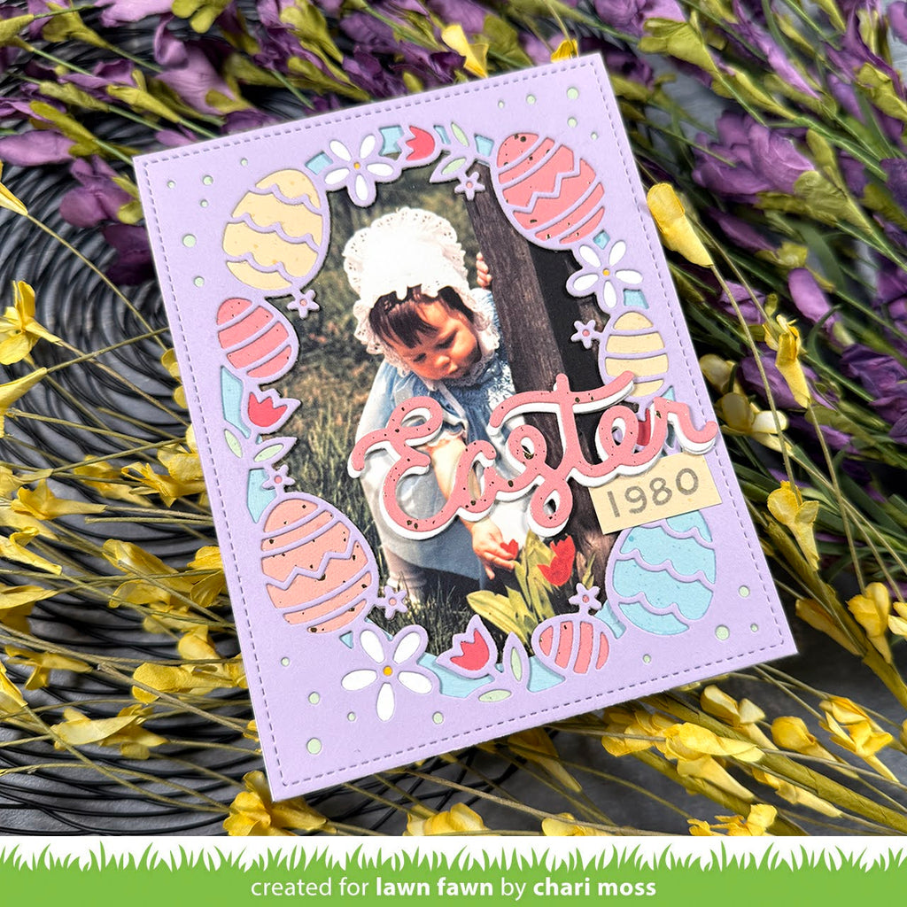 Lawn Fawn Easter Egg Backdrop Dies lf3687 1980 | color-code:alt1