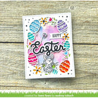 Lawn Fawn Easter Egg Backdrop Dies lf3687 Happy Easter