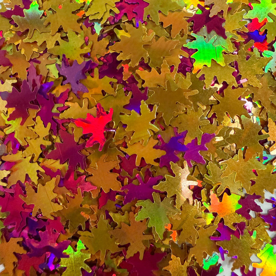 Lawn Fawn Fall Leaf Confetti Mix lf4218 detail