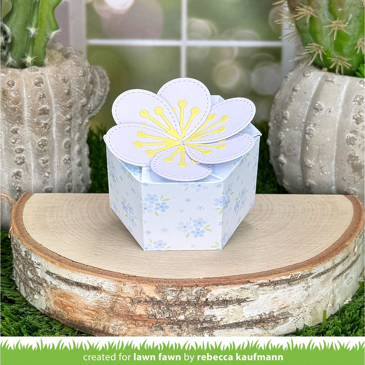 Decorative box with floral design