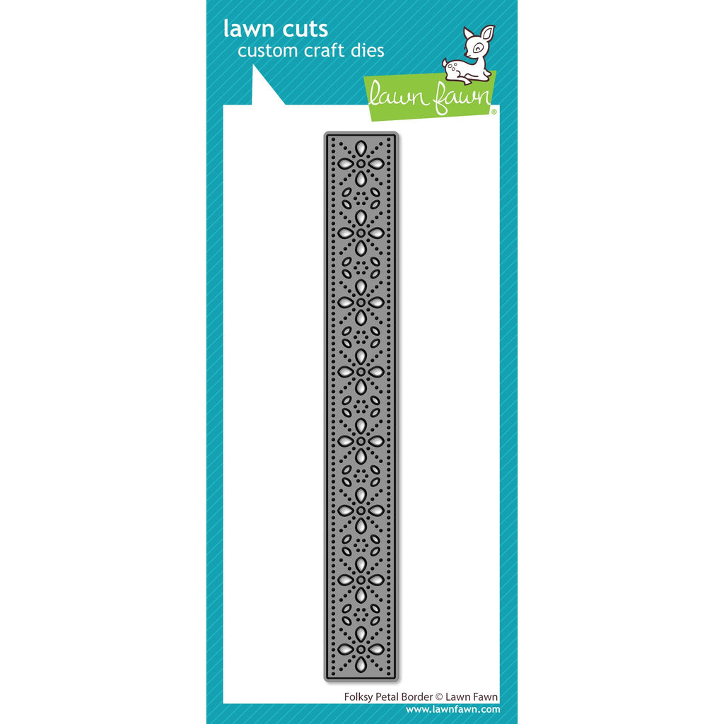 Lawn Fawn Folksy Petal Border Dies lf4140