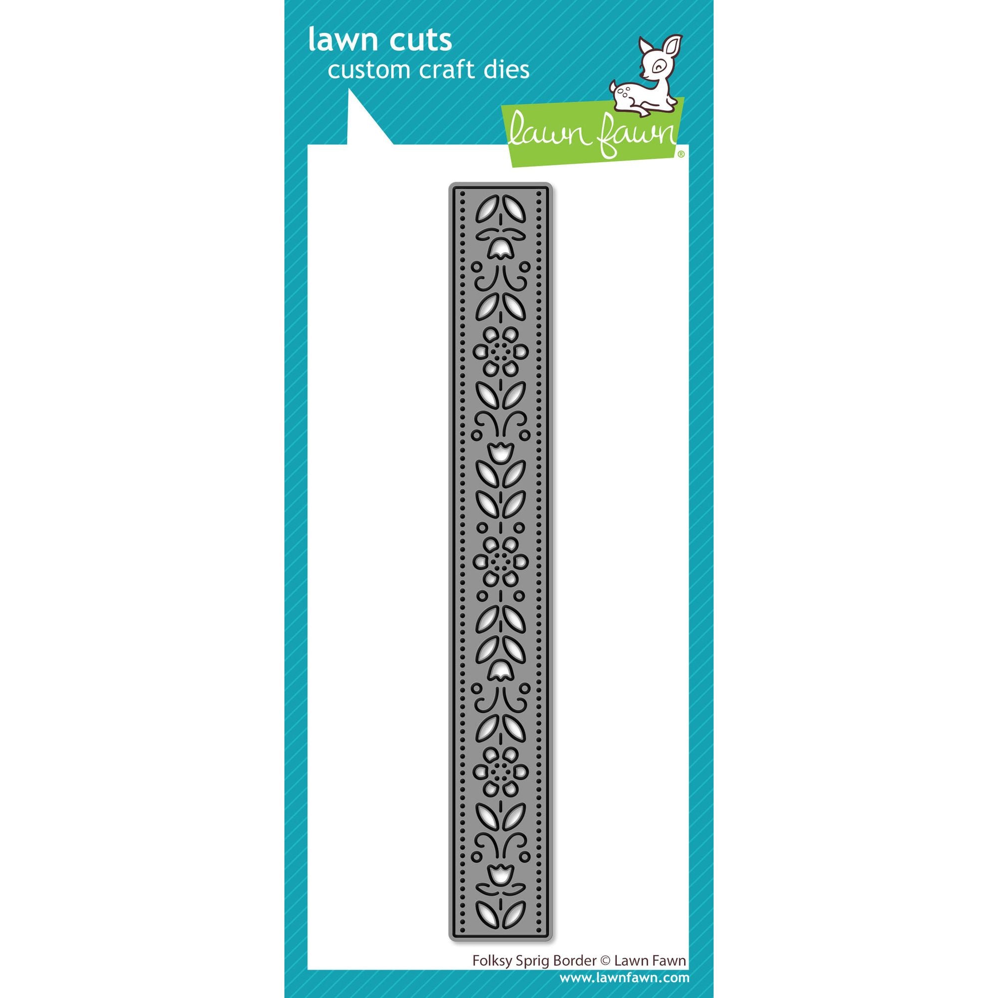 Lawn Fawn Folksy Sprig Border Die lf4047
