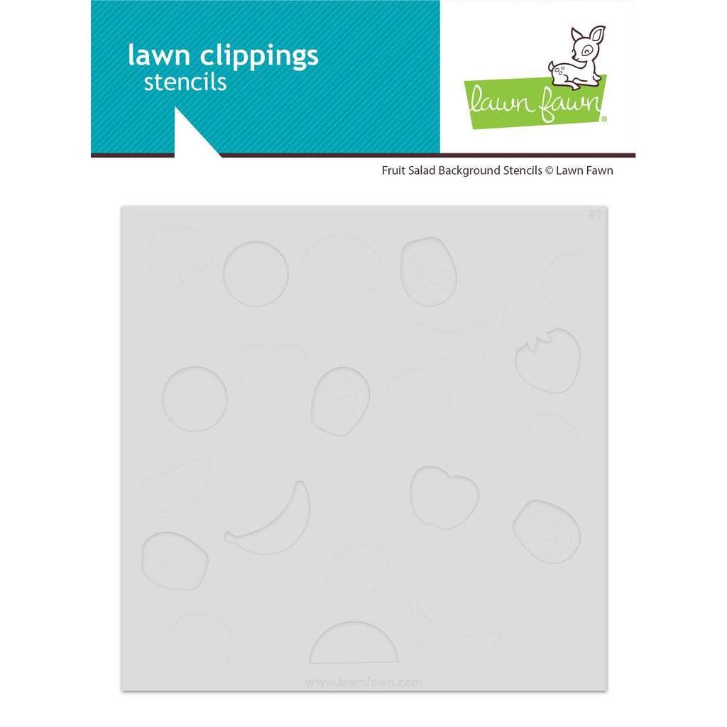 Lawn Fawn Fruit Salad Background Stencils lf4146