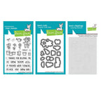 Lawn Fawn Garden Mouse Stamps Dies and Coloring Stencils Set