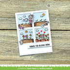 Lawn Fawn Garden Mouse Stamps lf3364 Thanks for Helping Grow
