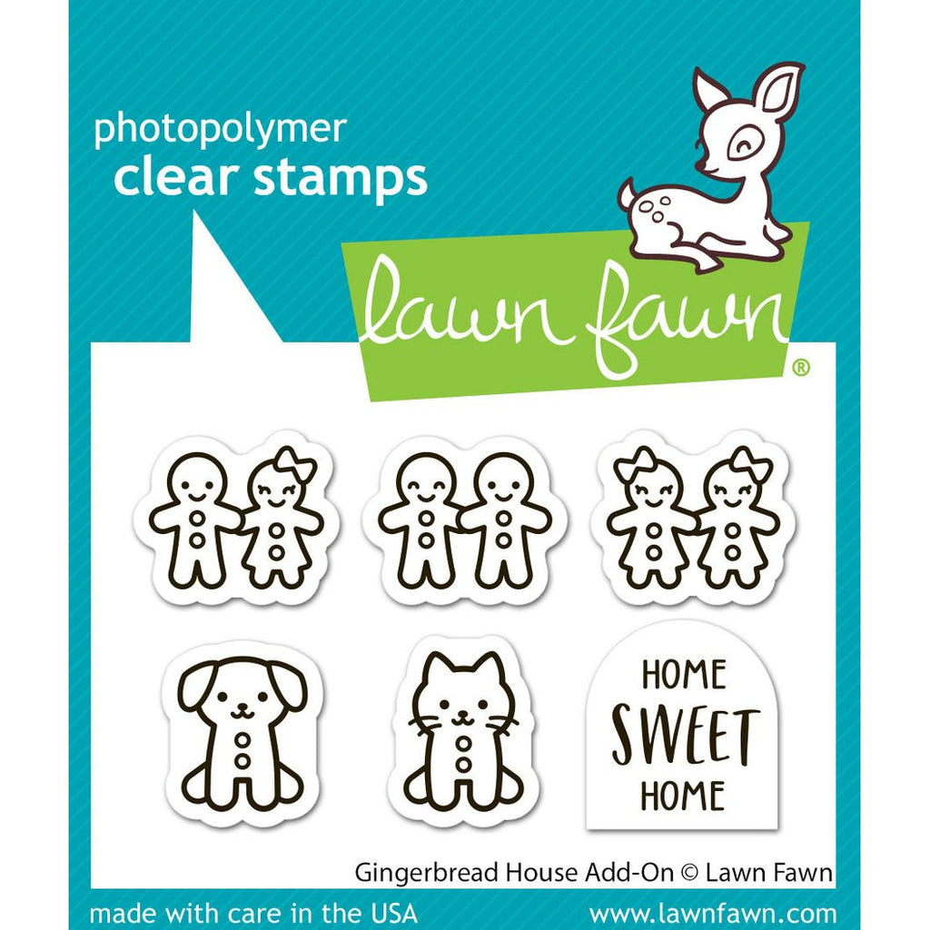Lawn Fawn Gingerbread House Add-On Stamps lf4259