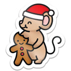 Lawn Fawn Gingerbread Mouse Vinyl Sticker lf4285