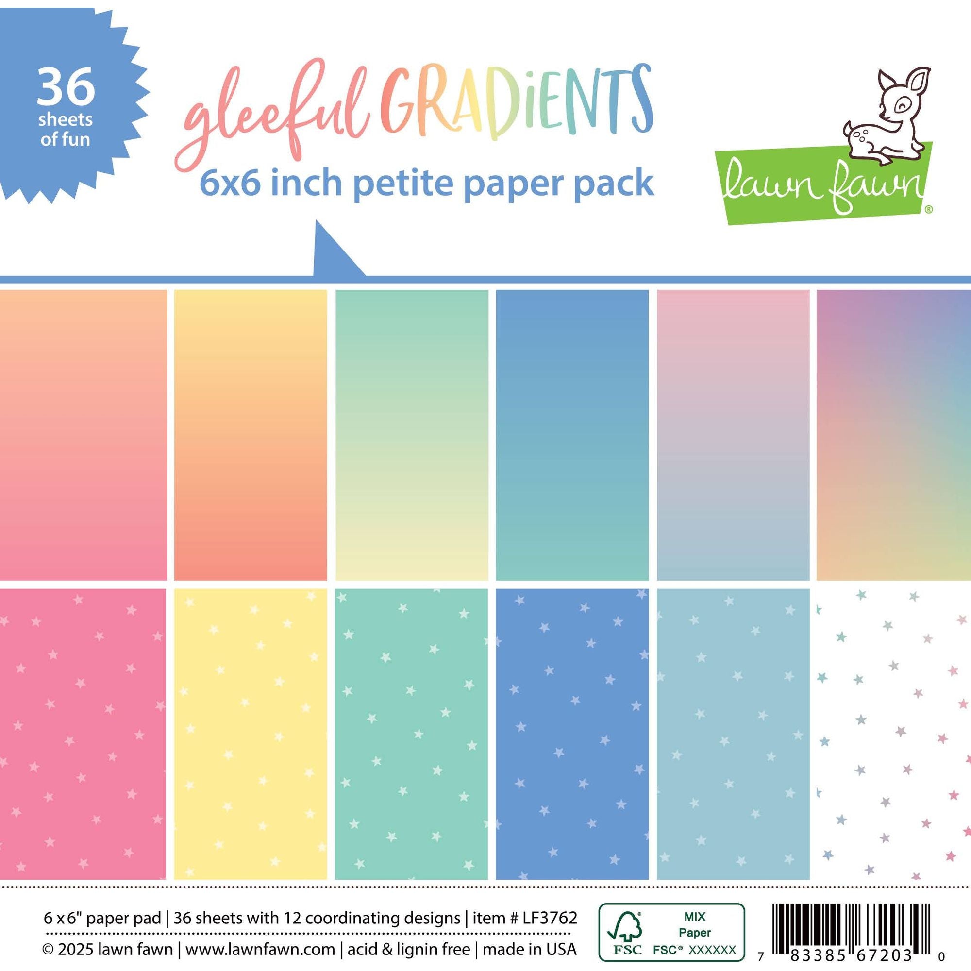 Lawn Fawn Gleeful Garden 6x6 Inch Paper Pack lf3762