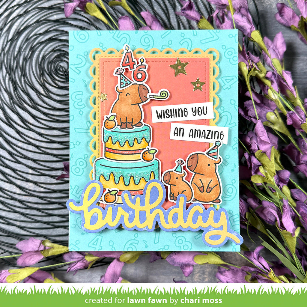 Lawn Fawn Gleeful Gradients 12x12 Inch Collection Pack lf3763 capybaras | color-code:alt1