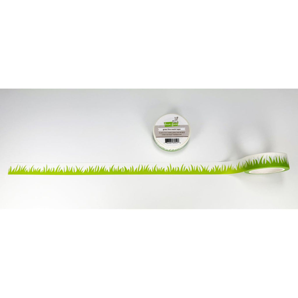Lawn Fawn Grass Line Washi Tape lf4019 unrolled for detail