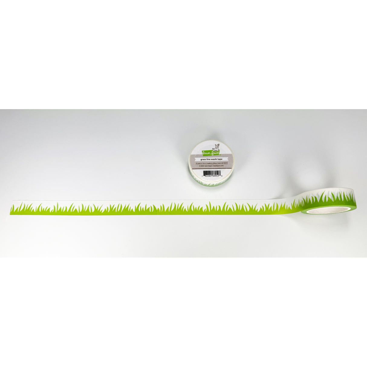 Lawn Fawn Grass Line Washi Tape lf4019 unrolled for detail