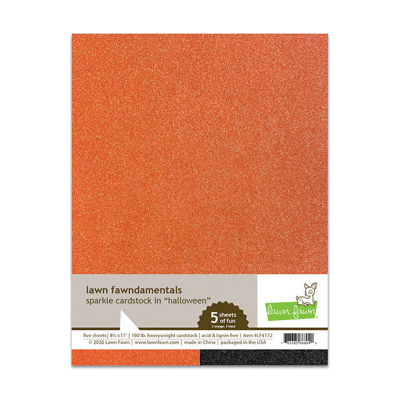 Lawn Fawn Halloween Assortment Sparkle Cardstock Pack lf4172