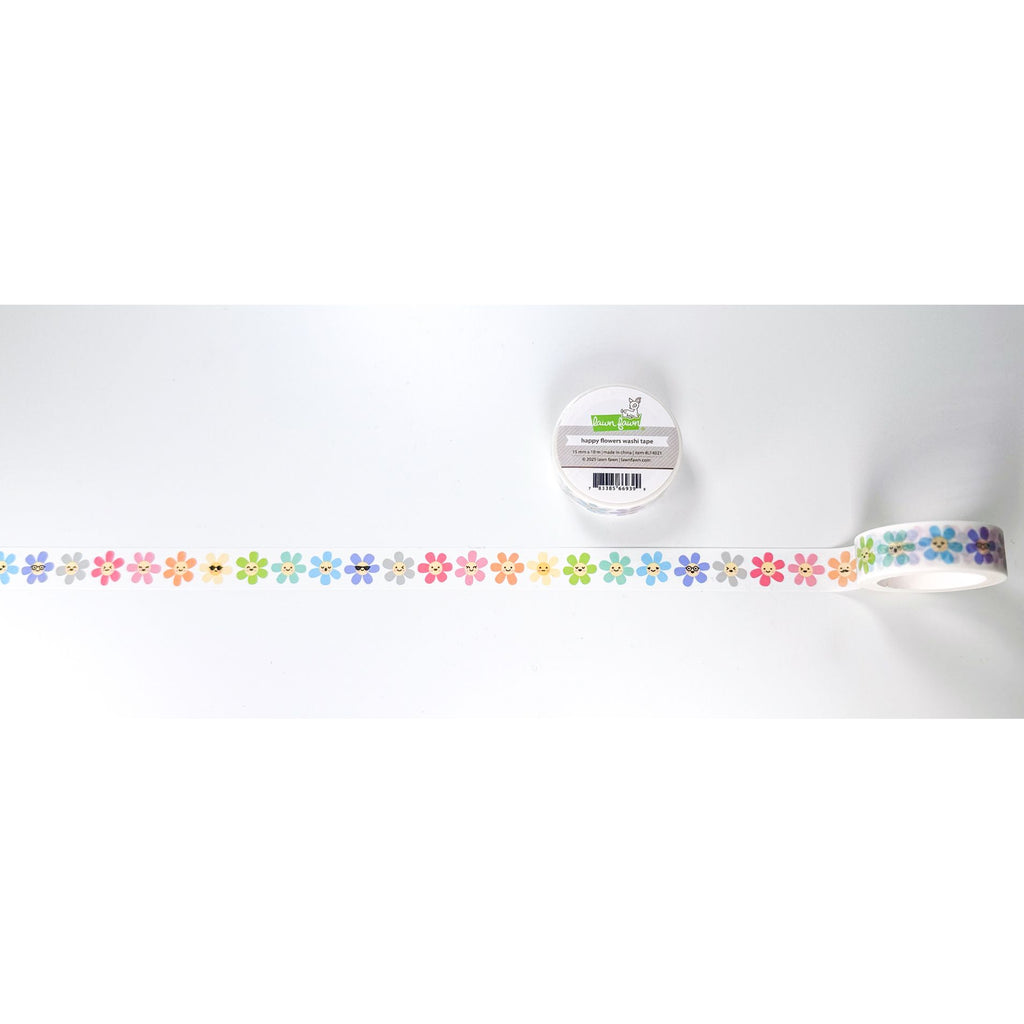 Lawn Fawn Happy Flowers Washi Tape lf4021 details