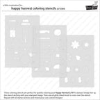 Lawn Fawn Happy Harvest Coloring Stencils lf3584 All Stencils