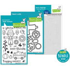 Lawn Fawn Happy Harvest Stamps Dies and Coloring Stencils Bundle