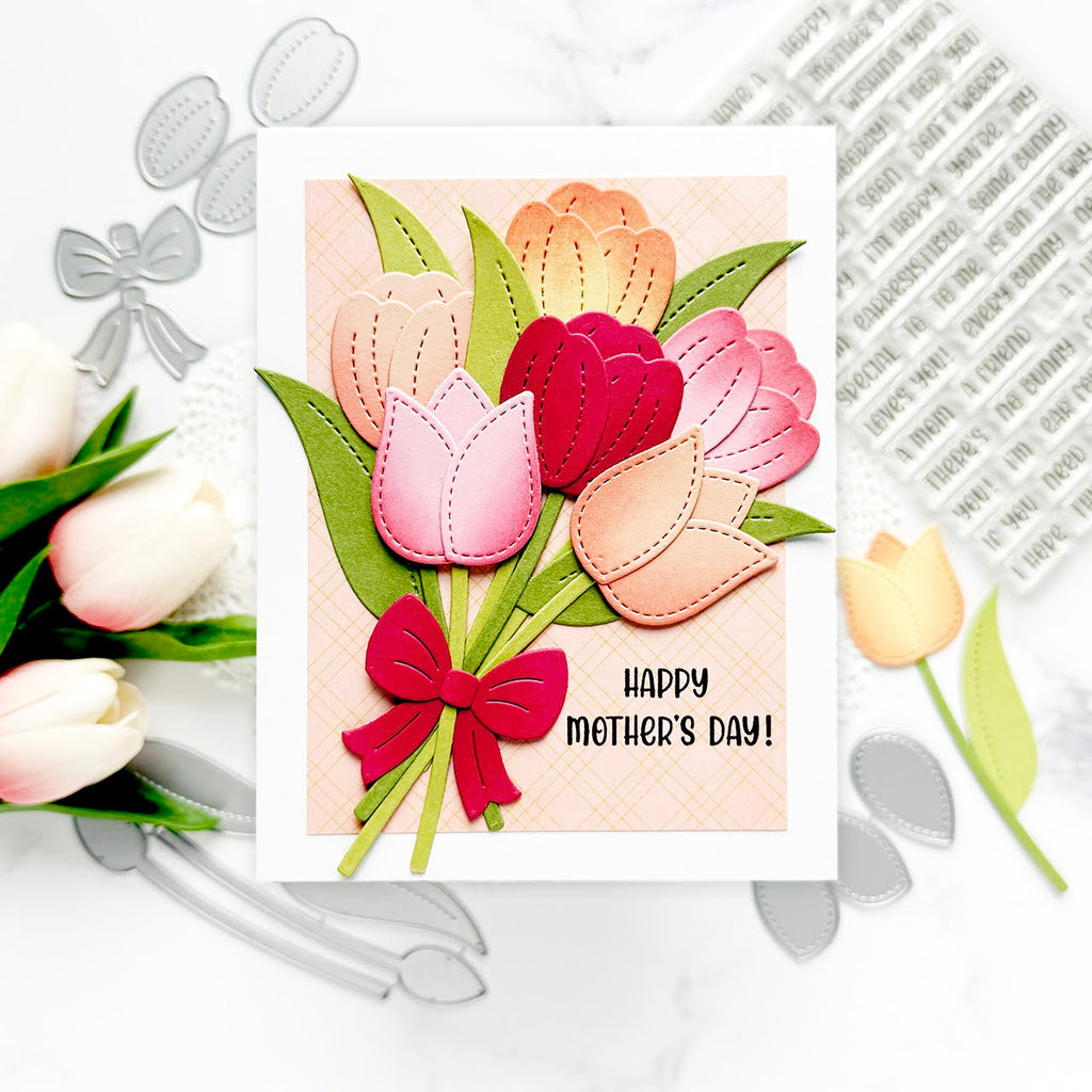 Lawn Fawn Henry's Build-A-Sentiment: Bunny Puns Stamps lf3678 Happy Mother's Day