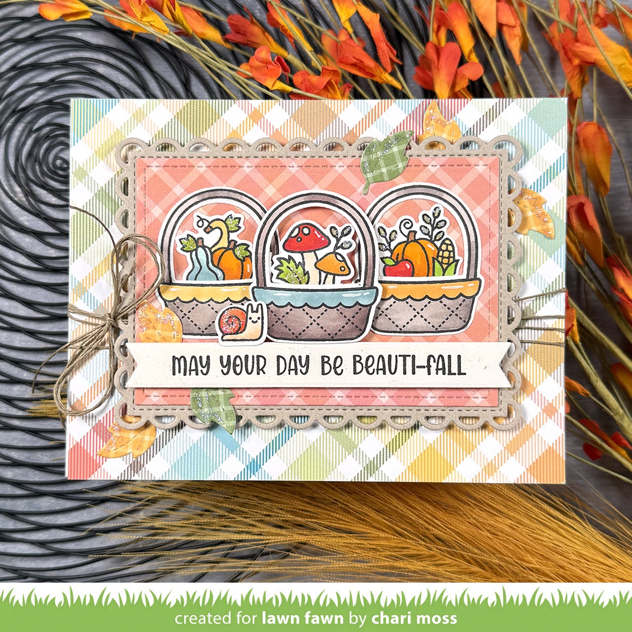 Lawn Fawn Henry's Build-A-Sentiment: Fall Stamps lf3861 beauti-fall | color-code:alt1