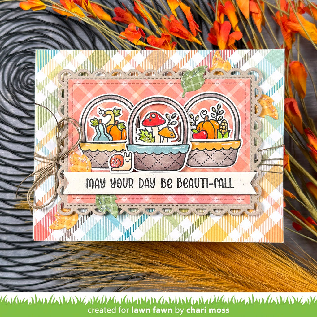 Lawn Fawn Henry's Build-A-Sentiment: Fall Stamps lf3861 beauti-fall | color-code:alt1