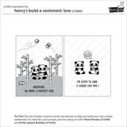 Lawn Fawn Henry's Build-A-Sentiment: Love Stamps lf3605 inspiration