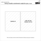 Lawn Fawn Henry's Build-A-Sentiment: Made for You Stamps lf3606 inspiration