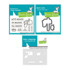 Lawn Fawn Highland Cows! Add-On Stamps Dies and Coloring Stencil