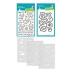Lawn Fawn Highland Cows! Stamps Dies and Coloring Stencils