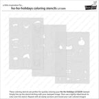 Lawn Fawn Ho-Ho-Holidays Coloring Stencils lf3589 Set
