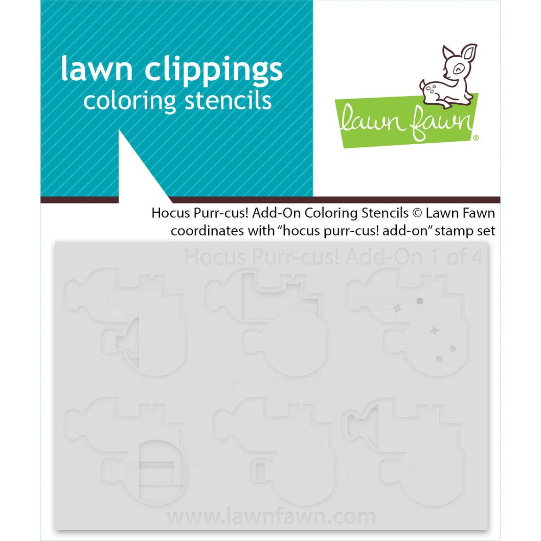Lawn Fawn Hocus Purr-cus! Add-On Coloring Stencils lf4191