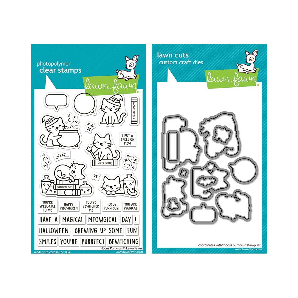 Lawn Fawn Hocus Purr-cus! Stamps and Dies
