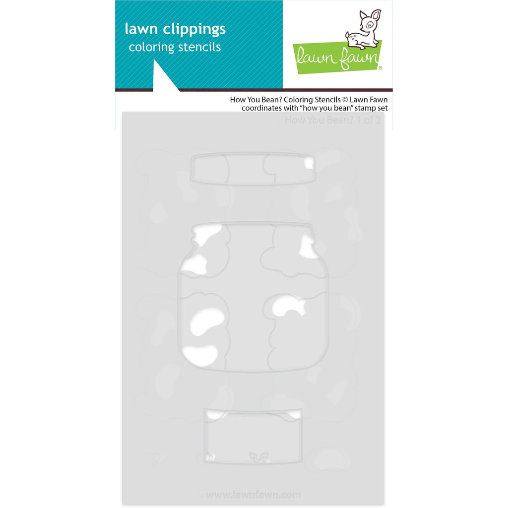 Lawn Fawn How You Bean? Coloring Stencils lf3929